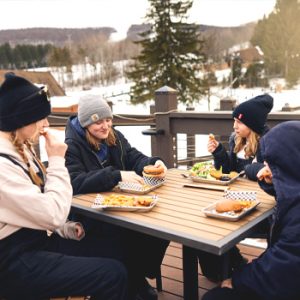 Winter Outdoor Dining at Greek Peak