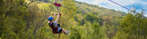 ziplining at GP