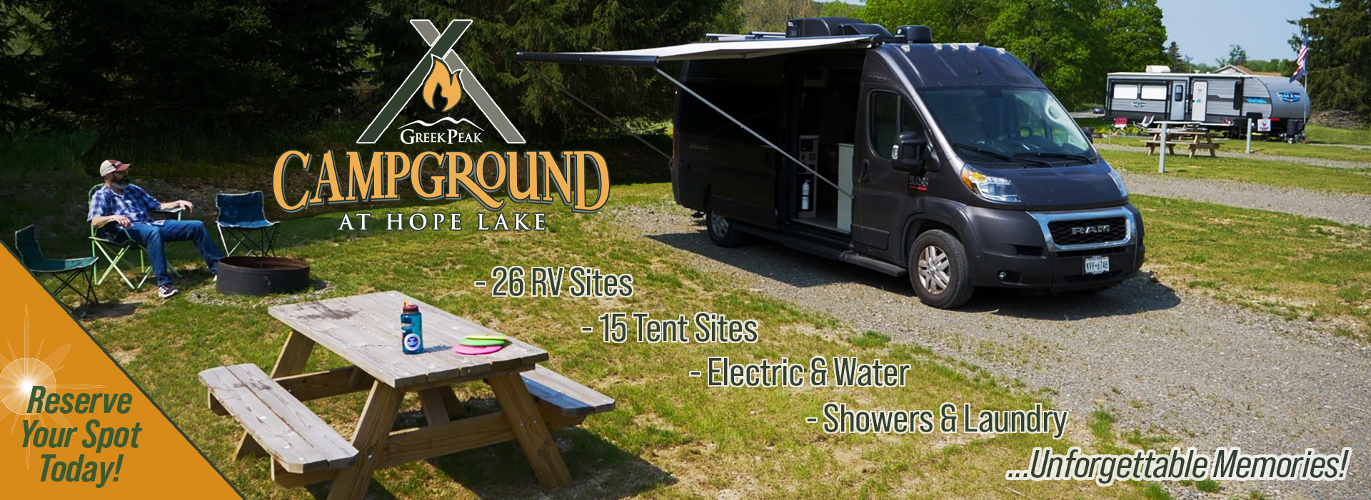 Campground at Hope Lake