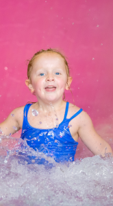 watersliding kid