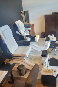 The spa pedi-chairs
