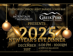 New Years Eve event details.