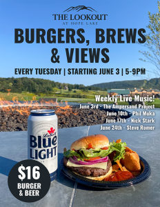 Burgers Brews & Views at The Lookout